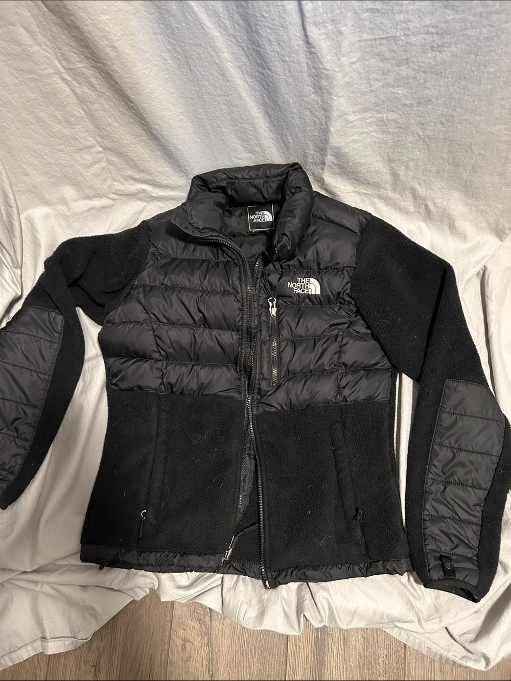The North Face Women's Black Hybrid Puffy Fleece Jacket